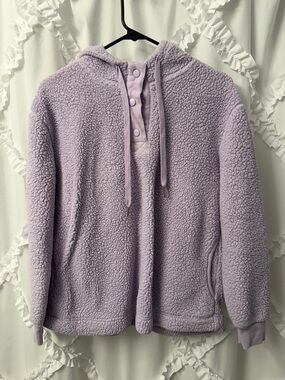 Koolaburra UGG Lavender Sherpa Snap Hoodie